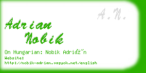 adrian nobik business card